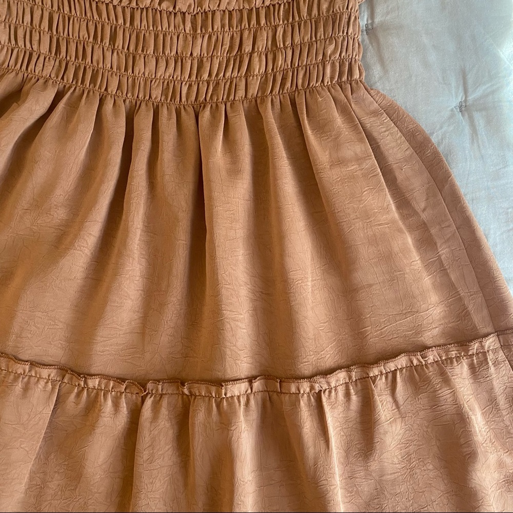F21 Rust Off Shoulder Middie Dress - Picture 6 of 6
